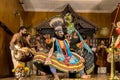 KathakaliÃ¢â¬â¹ performance. A Traditional Hindu play performed in